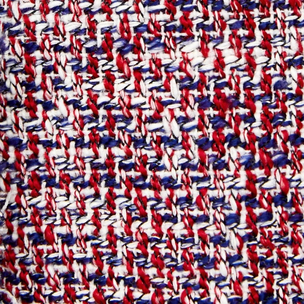 Zara Tweed Dress Red V Neck - Picture 6 of 7